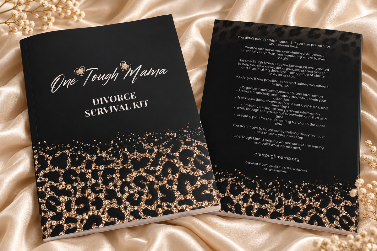 One Tough Mama Divorce Survival Kit - Divorce Planner & Survival All in One Kit for Women – 52-Week Starting Over Workbook and Journal