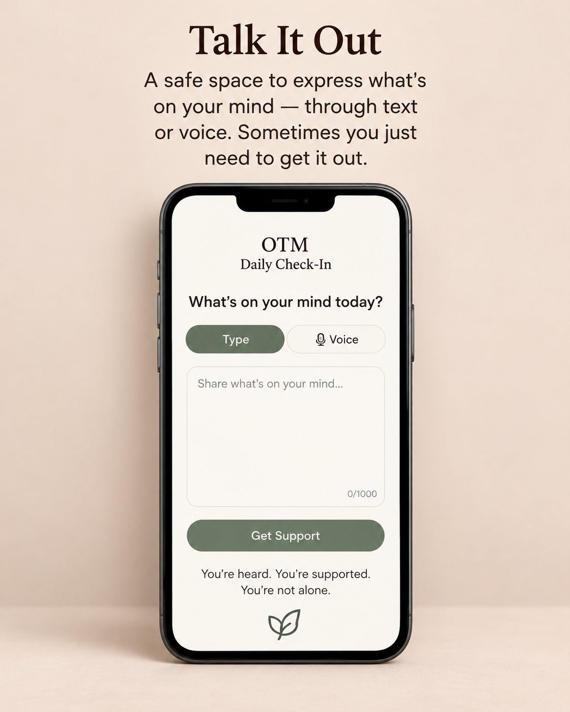 OTM Daily Check-In — Your Daily Divorce Recovery Companion