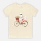 Cute Ghost Fall Tshirt/ Ghost on Bicycle/Soft Comfort Colors Tee/ Many Colors / Bella Canvas