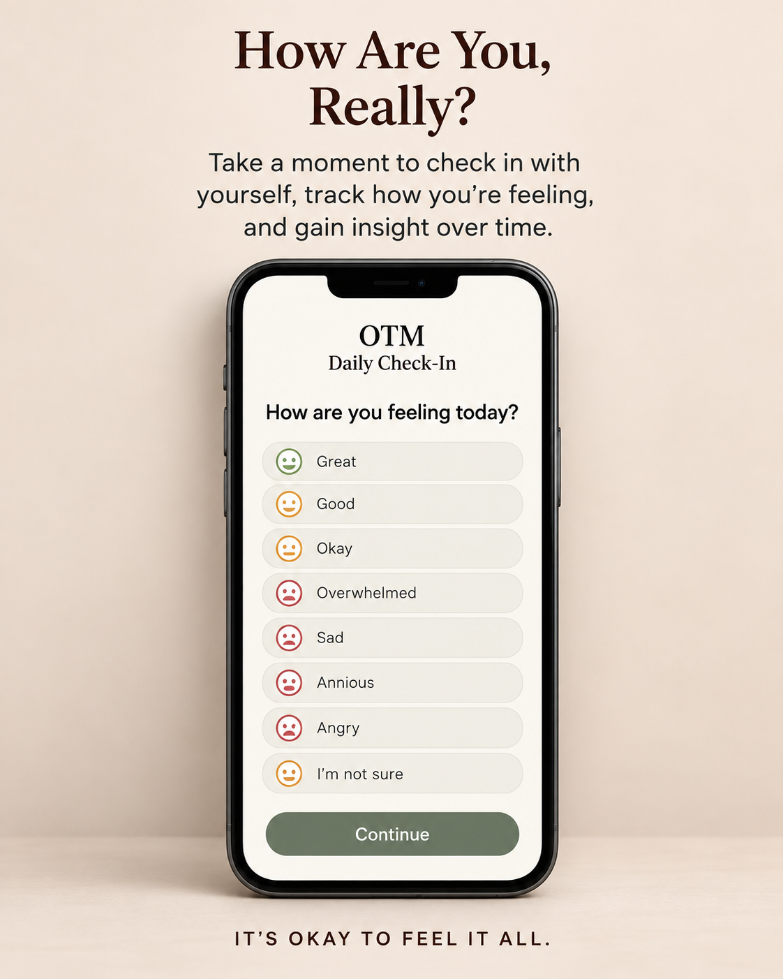 OTM Daily Check-In — Your Daily Divorce Recovery Companion