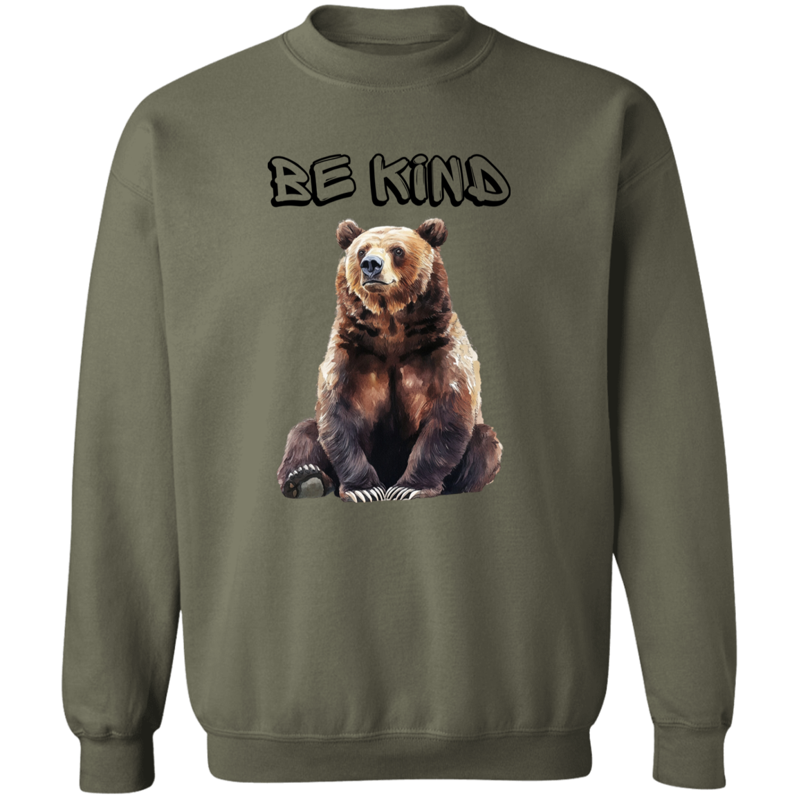 Be Kind Cute Bear, Mama Bear, Grizzly/ Soft Cozy Sweatshirt in Fall Colors