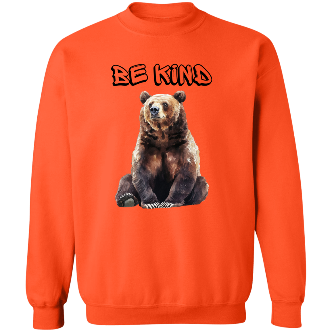Be Kind Cute Bear, Mama Bear, Grizzly/ Soft Cozy Sweatshirt in Fall Colors