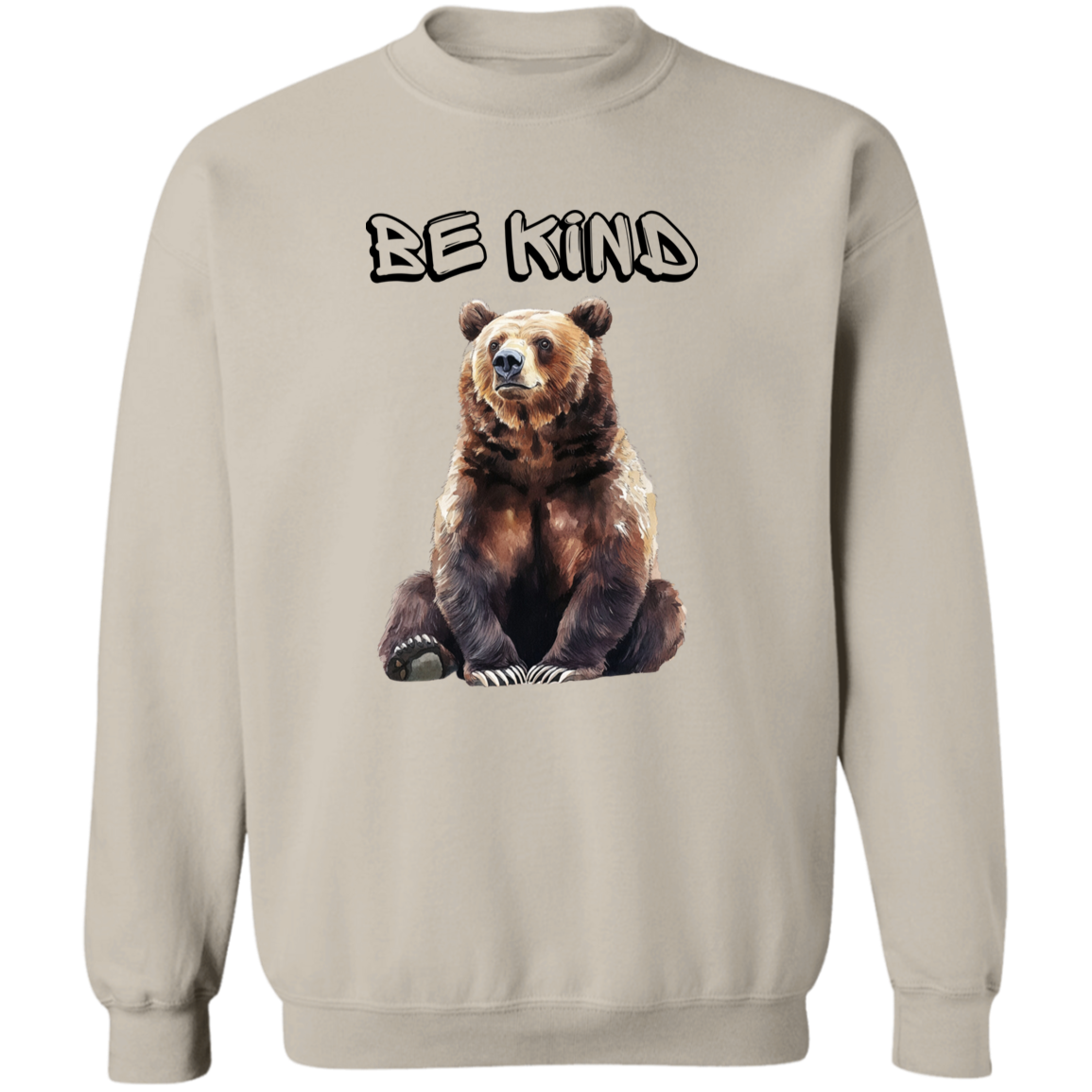 Be Kind Cute Bear, Mama Bear, Grizzly/ Soft Cozy Sweatshirt in Fall Colors
