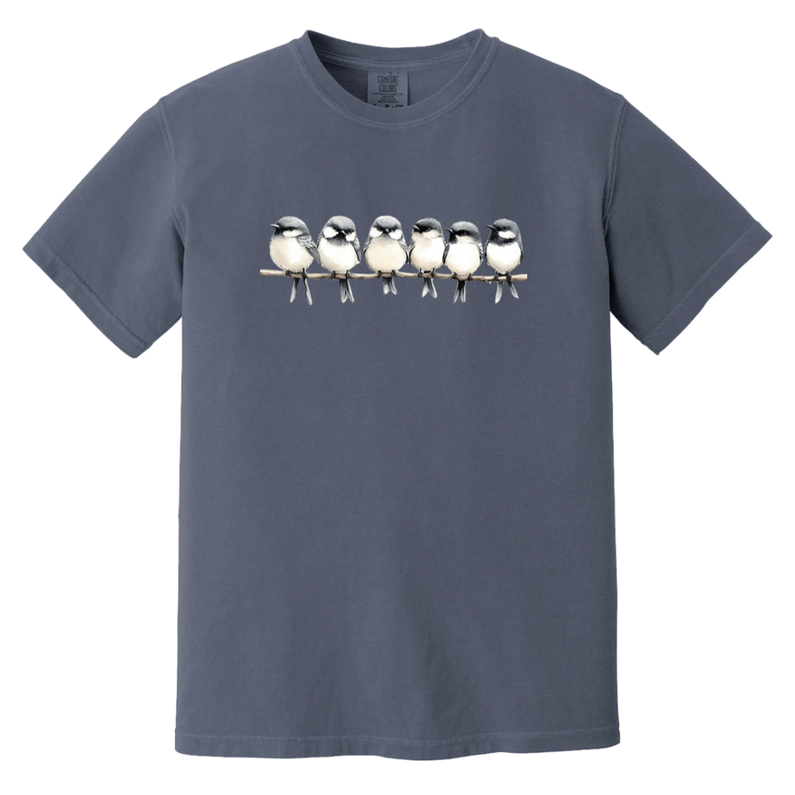 Birds on a Branch Watercolor Bird Art Heavyweight Comfort Colors Fall Tshirts