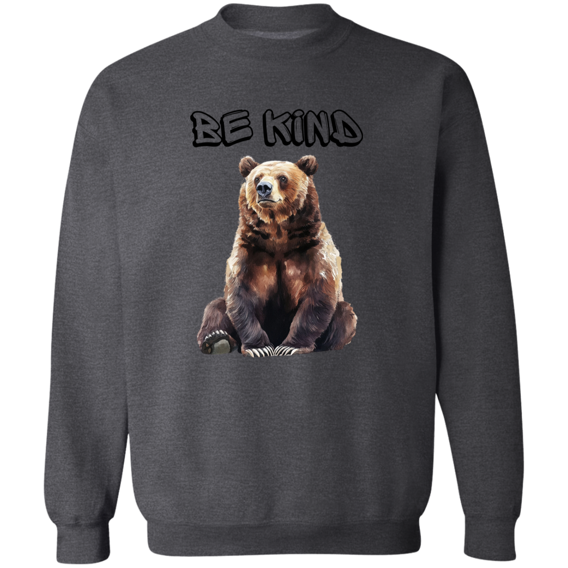 Be Kind Cute Bear, Mama Bear, Grizzly/ Soft Cozy Sweatshirt in Fall Colors