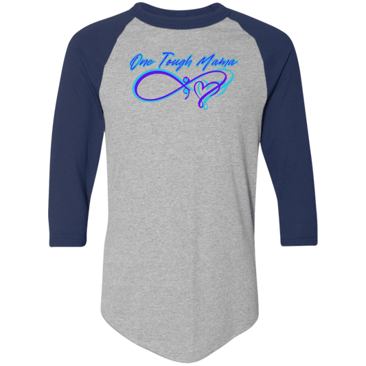 ONE TOUGH MAMA NEON BLUE LADIES SOFT JERSEY