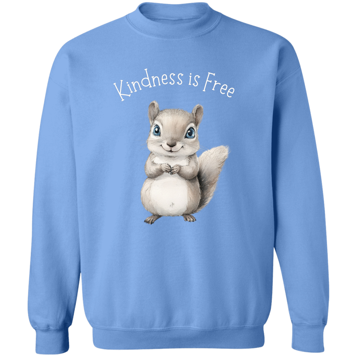 Kindness is Free, Cute Squirrel Animal Lover, Cozy Pullover Sweatshirt, Many Colors
