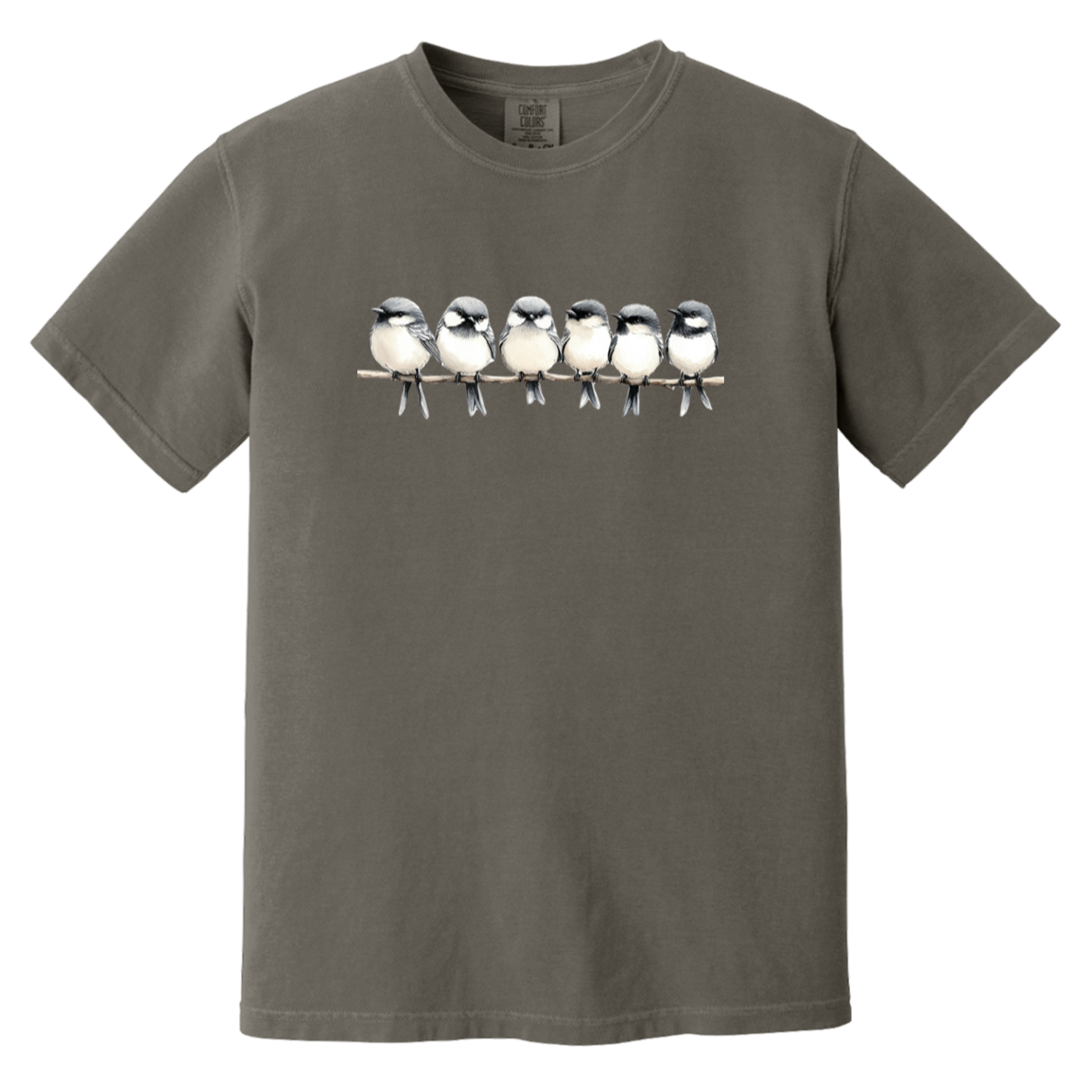 Birds on a Branch Watercolor Bird Art Heavyweight Comfort Colors Fall Tshirts