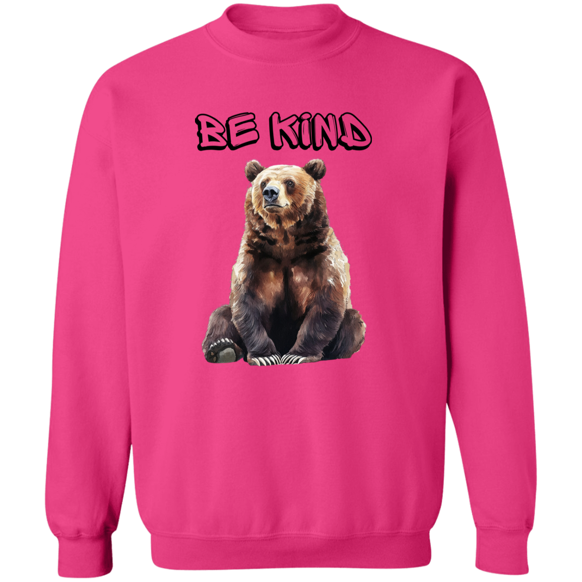 Be Kind Cute Bear, Mama Bear, Grizzly/ Soft Cozy Sweatshirt in Fall Colors