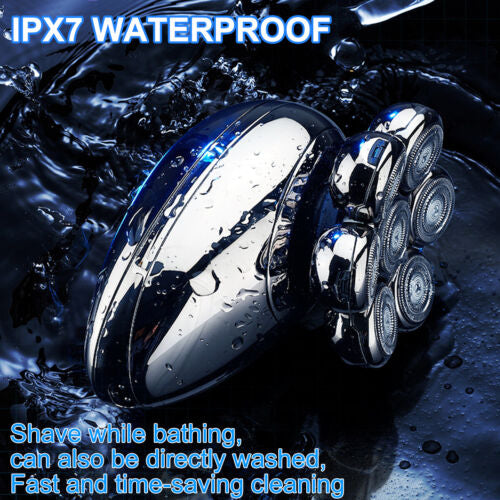 7 HEAD ROTARY ELECTRIC SHAVER WITH DIGITAL DISPLAY