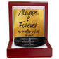 ALWAYS & FOREVER NO MATTER WHAT/ MENS VEGAN LEATHER CROSS BRACELET