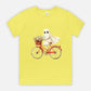 Cute Ghost Fall Tshirt/ Ghost on Bicycle/Soft Comfort Colors Tee/ Many Colors / Bella Canvas