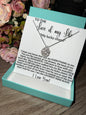 MAGNETIC FOUR LEAF CLOVER & HEARTS NECKLACE/ CARD OPTIONS FOR DAUGHTER, MOM, FIANCÉ, WIFE