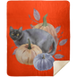 BLACK CAT & PUMPKINS PREMIUM MINK SHERPA 50X60 BLANKET