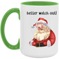Cute Vintage/ Better Watch Out/ 15OZ CERAMIC MUG