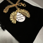 18K GOLD PLATED & SILVER PLATED SUNFLOWER SURPRISE NECKLACES WITH A FUN MOTIVATIONAL MESSAGE INSIDE