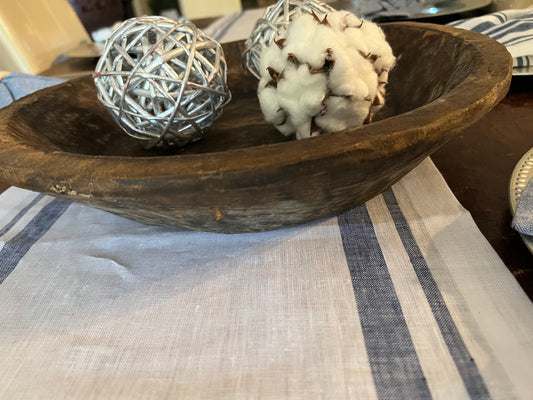 XL BROWN ROUND DOUGH BOWL, FARMHOUSE DECOR