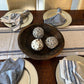 XL BROWN ROUND DOUGH BOWL, FARMHOUSE DECOR